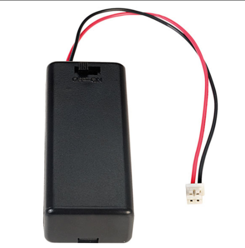 Batteriholder med låg og tænd-sluk-knap til micro:bit