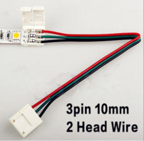 5 stk. kablet LED-strips connector (dobbelt)