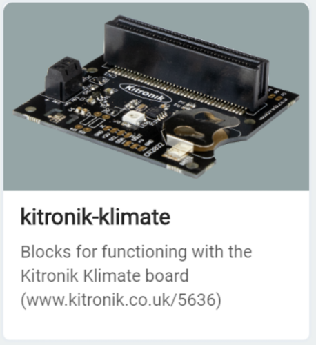 Kitronik Klimate Environment Monitoring Board