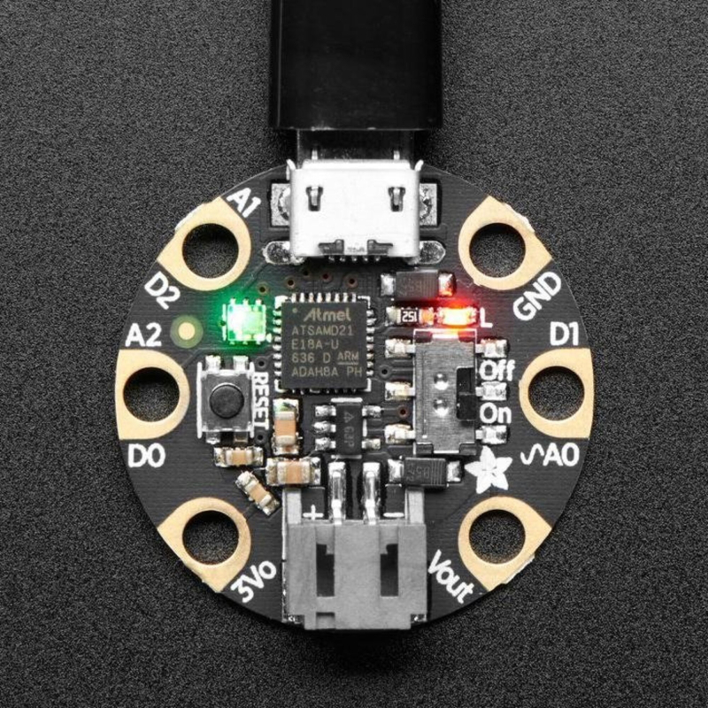 Gemma M0 - microcontroller fra Adafruit