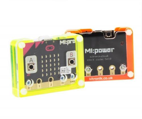 Klar case til BBC micro:bit V1 med knapceller