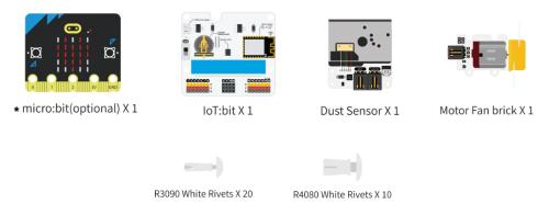 Luftrenser-sæt til micro:bit